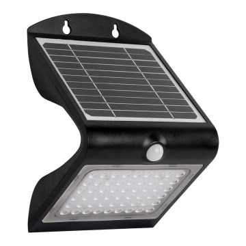 Світильник на сонячній батареї з LED, датчиком руху та сутінковим датчиком LED/3,2 Вт/2000 мАг 3,7 В IP65