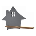 Світильник настінний дитячий LED з полицею HOUSE LED/4W/230V сірий/дерево,