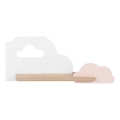 Світильник настінний дитячий LED з полицею CLOUD LED/5W/230V білий/рожевий,