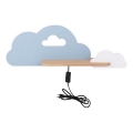 Світильник настінний дитячий LED з полицею CLOUD LED/5W/230V синій/білий,