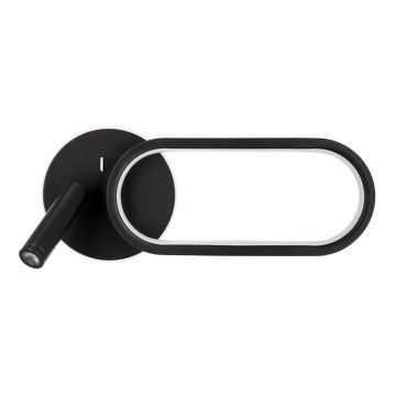 Світильник настінний LED MONET LED/13W/230V + LED/2W 3000/4000/6000K чорний