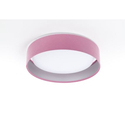 Світлодіодний регульований стельовий світильник SMART GALAXY LED/24W/230V діаметром 44 см рожевий/сріблястий 3000-6500K + дистанційне керування