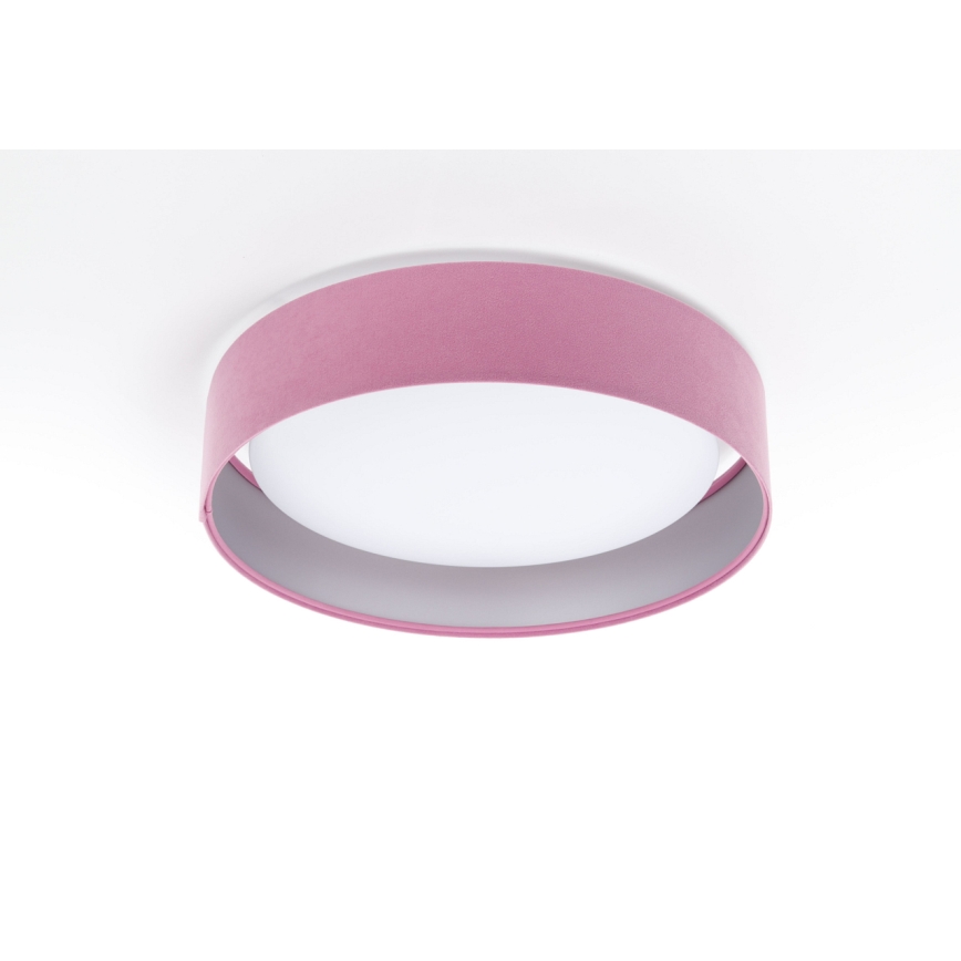 Світлодіодний регульований стельовий світильник SMART GALAXY LED/24W/230V діаметром 44 см рожевий/сріблястий 3000-6500K + дистанційне керування