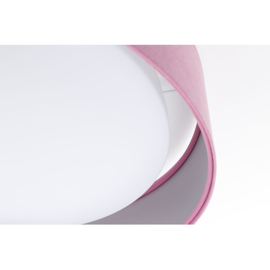 Світлодіодний регульований стельовий світильник SMART GALAXY LED/24W/230V діаметром 44 см рожевий/сріблястий 3000-6500K + дистанційне керування