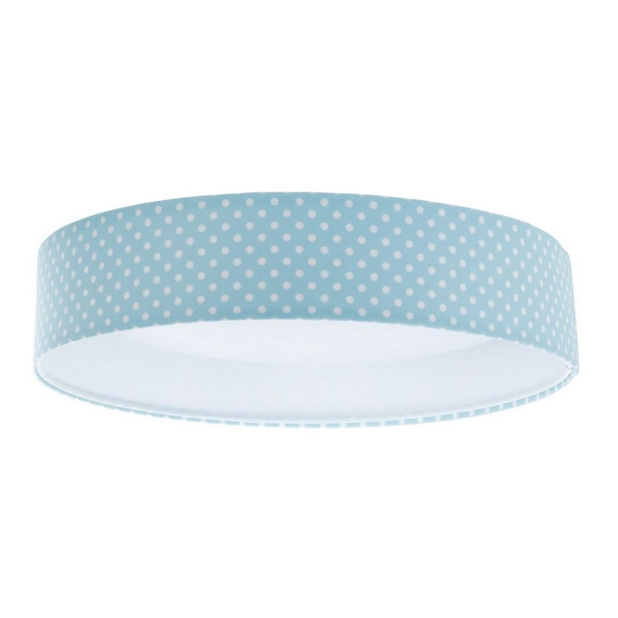 Світильник стельовий дитячий LED GALAXY KIDS LED/24W/230V блакитний в горошок/білий