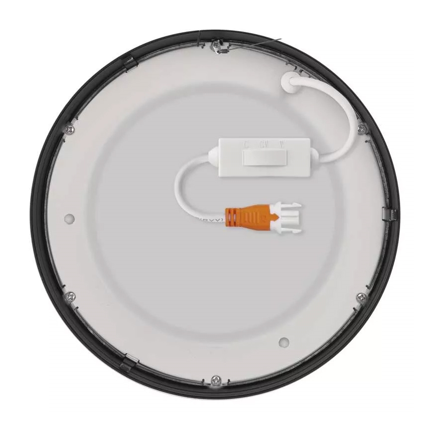 Світлодіодний стельовий світильник NEXXO LED/12,5W/230V 3000/3500/4000K діам. 17 см чорний