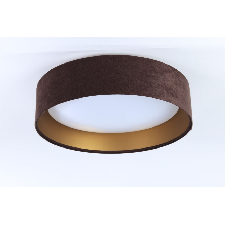 Світильник стельовий LED GALAXY LED/24W/230V діам. 44 см коричневий/золотий