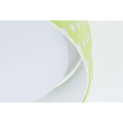 Світильник стельовий дитячий LED GALAXY KIDS LED/24W/230V зелений/білий у горошок