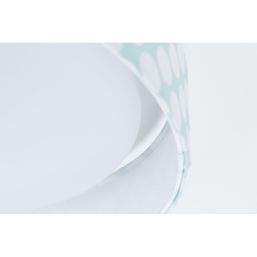 Світильник стельовий дитячий LED GALAXY KIDS LED/24W/230V зелений/білий у горошок