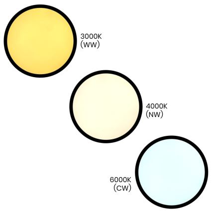 Світильник стельовий LED MAQ LED/18W/230V 3000/4000/6500K IP40 чорний