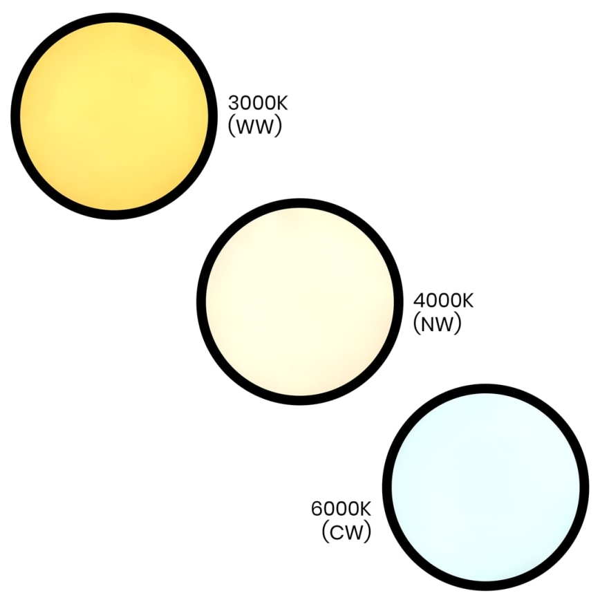 Світильник стельовий LED MAQ LED/18W/230V 3000/4000/6500K IP40 чорний