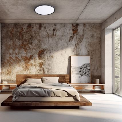 Світлодіодний стельовий світильник MAQ LED/50W/230V 3000/4000/6500K IP40 чорний