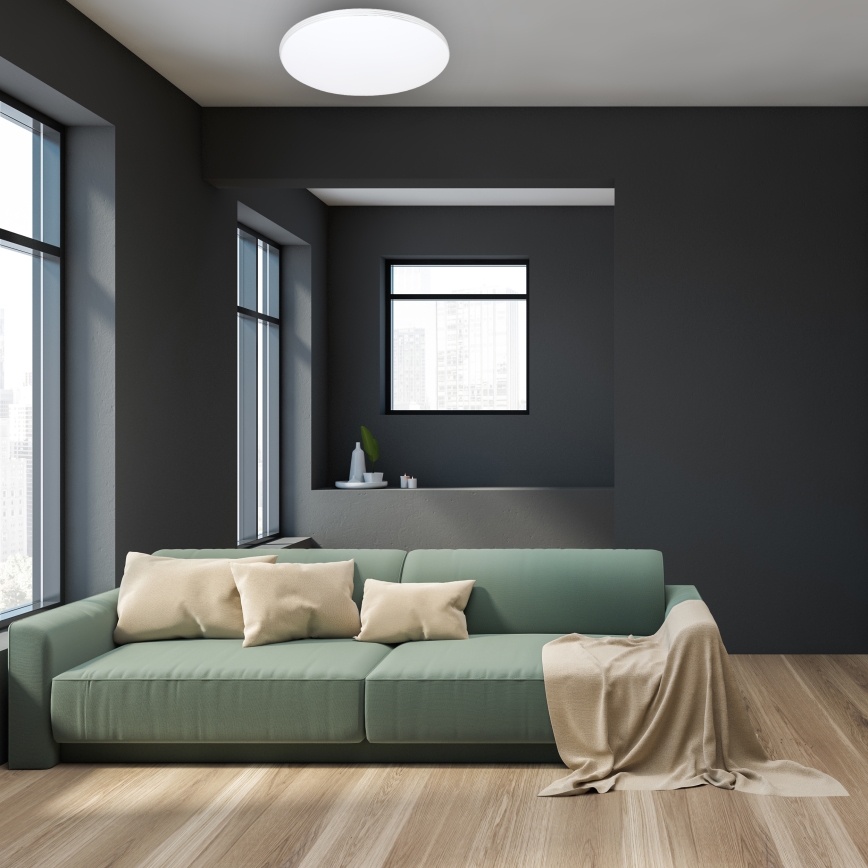 Світильник стельовий світлодіодний затемнюваний SIENA LED/68W/230V + дистанційне керування