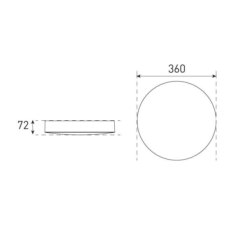 Світлодіодний регульований стельовий світильник для ванної VARIO LUMO LED/13/18W/230V 3000/4000/5700K діам. 36 см IP44 чорний
