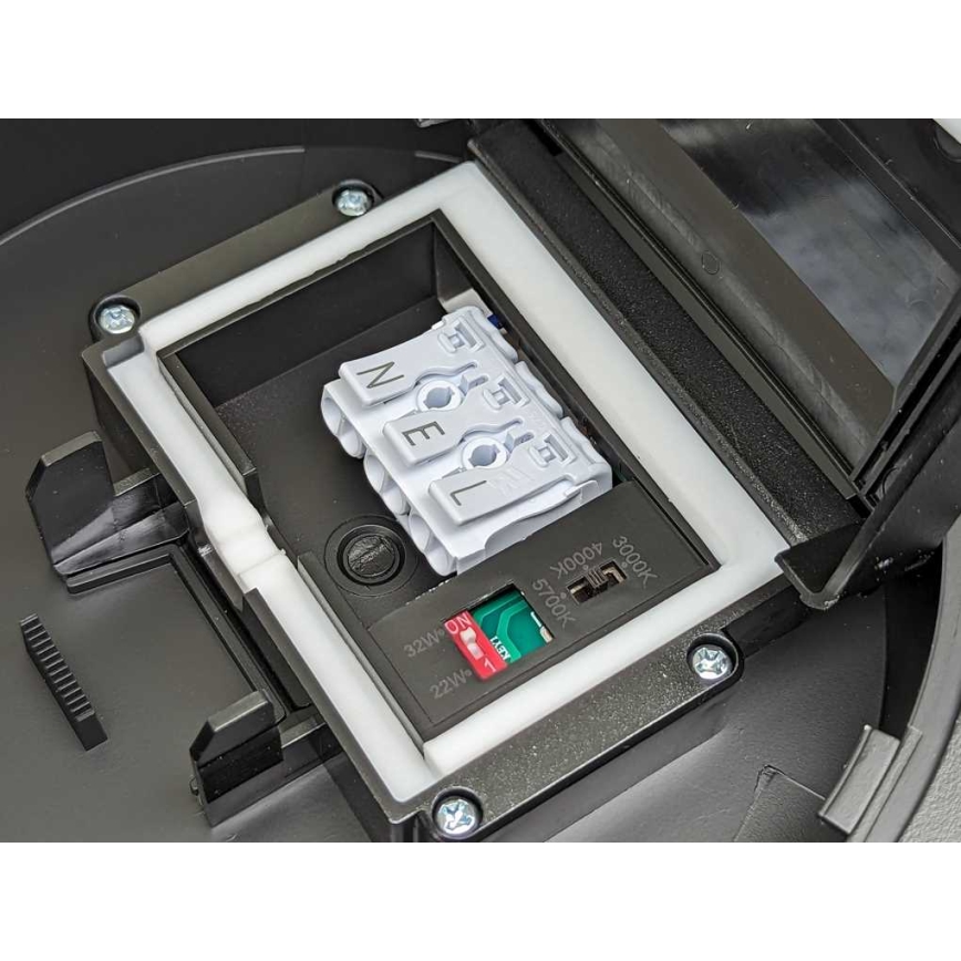 Світильник для ванної кімнати з LED-діммером VARIO NOVA LED/22/32W/230V 3000/4000/5700K діам. 41 см IP44 чорний