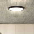 Світильник стельовий світлодіодний димований ESTELA LED/36W/230V діам.30 см чорний + дистанційне керування