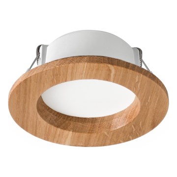 Світильник вбудований LED WOODY SPOT LED/5,5W/230V 4000K дуб Ø 10 см