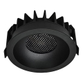 Світильник вбудований світлодіодний LED/18W/230V 3000/4000/6400K Ø 10,6 см чорний