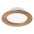 Світильник вбудований світлодіодний WOODY SPOT LED/12,5W/230V 3000K горіх Ø 16 см