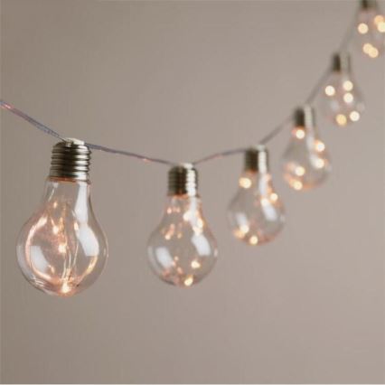 Світлодіодна декоративна гірлянда SMOLDER 2,1 м 10 світлодіодів/2×AA