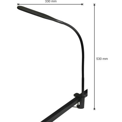 Світлодіодна регульована лампа 3в1 LED/10W/230V 3000/4000/6000K CRI 90 чорна