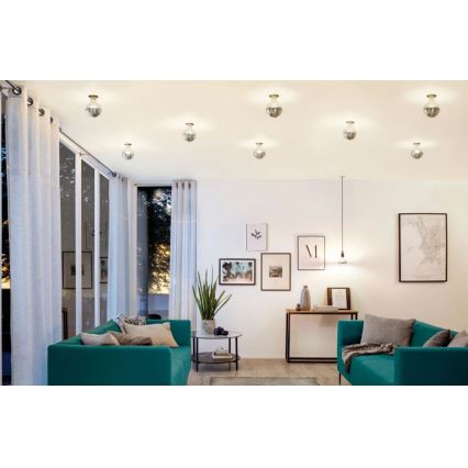 Світлодіодна димована лампа з дзеркальним ковпачком GLOBE E27/6,5W/230V - Paulmann 28673