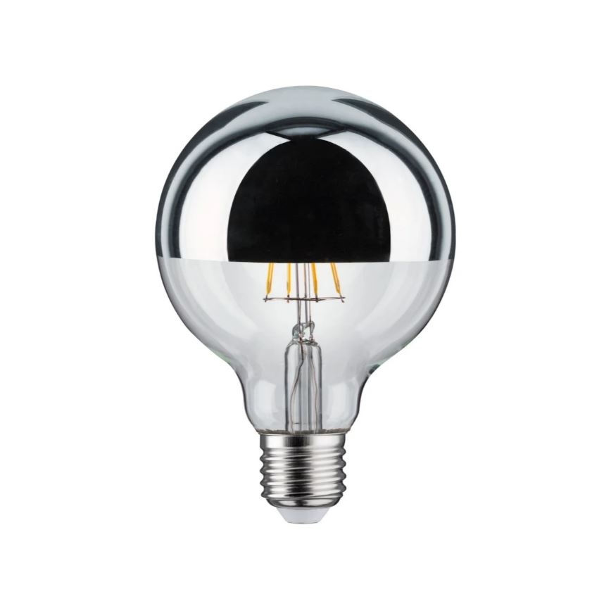 Світлодіодна димована лампа з дзеркальним ковпачком GLOBE E27/6,5W/230V - Paulmann 28673