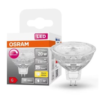 Світлодіодна димована лампа GU5,3/3,4 Вт/230 В 2700K CRI 90 - Osram