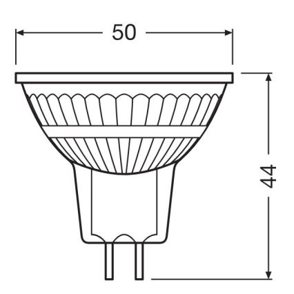 Світлодіодна димована лампа GU5,3/3,4 Вт/230 В 2700K CRI 90 - Osram