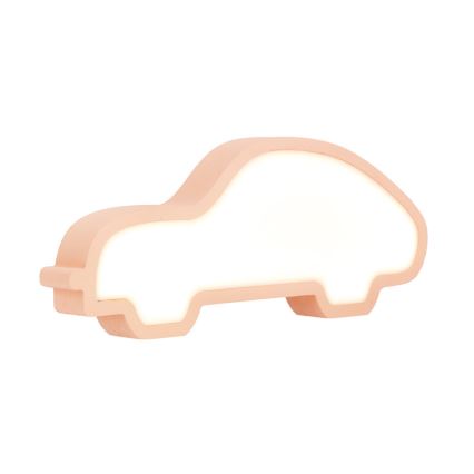 Світлодіодна дитяча настільна лампа CAR LED/11W/230V рожева