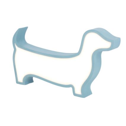 Світлодіодна дитяча настільна лампа DOG LED/12W/230V синя