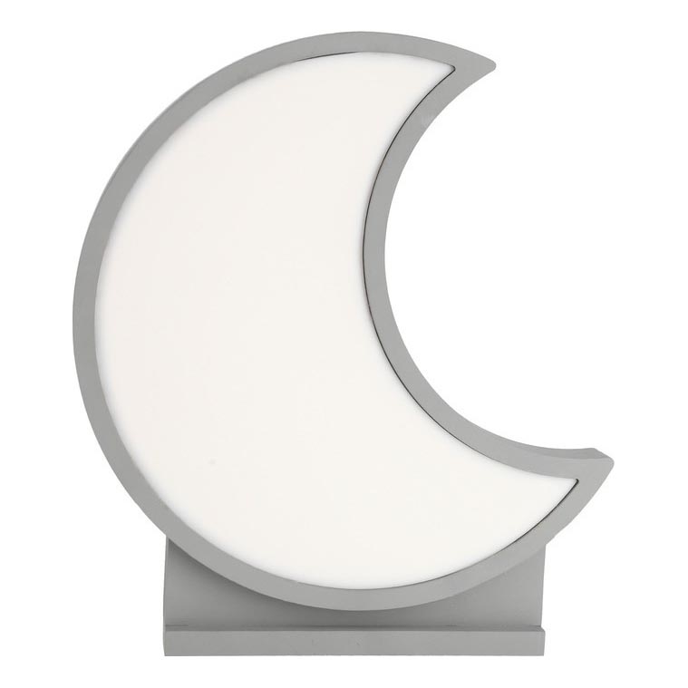 Світлодіодна дитяча настільна лампа MOON LED/12W/230V сірого кольору