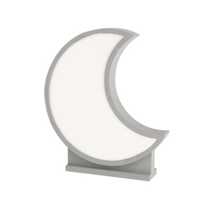 Світлодіодна дитяча настільна лампа MOON LED/12W/230V сірого кольору