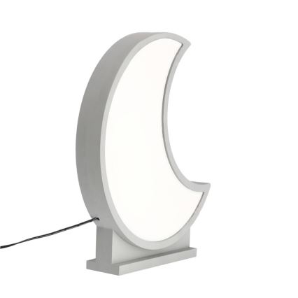 Світлодіодна дитяча настільна лампа MOON LED/12W/230V сірого кольору