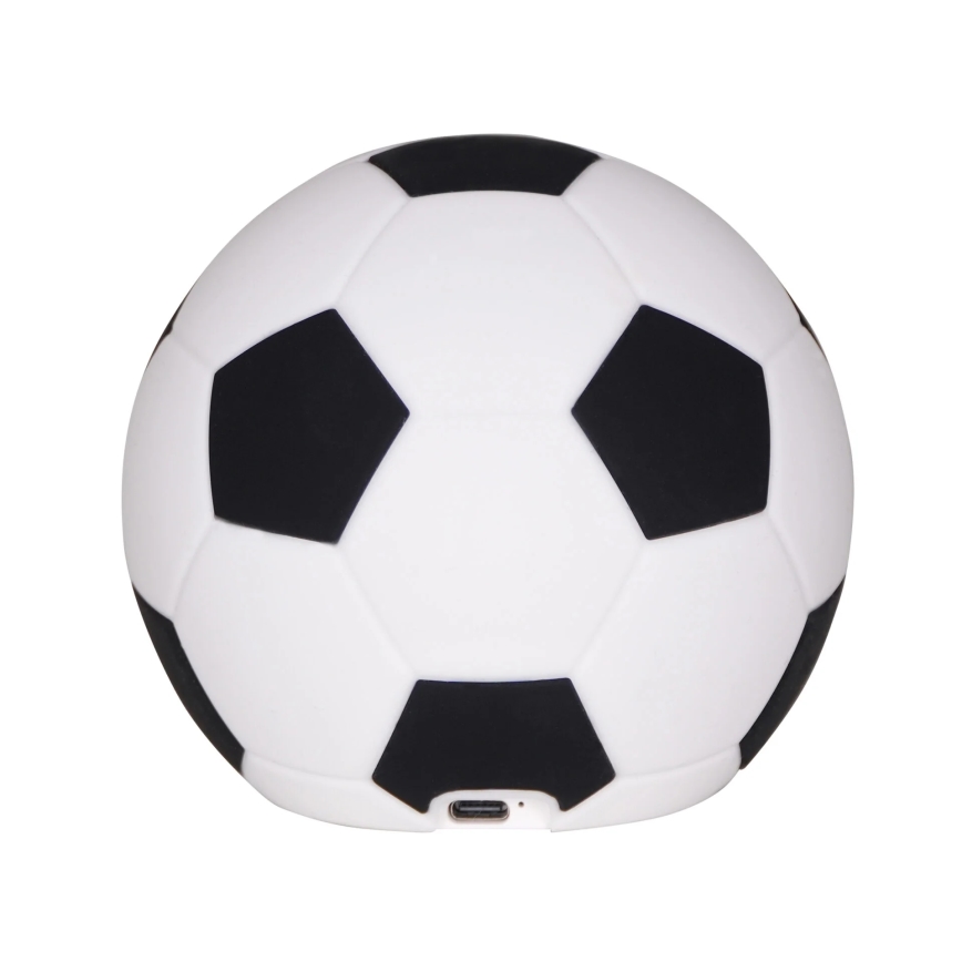Світлодіодна регульована дитяча сенсорна лампа FOOTBALL LED/2W/5V USB 1200 mAh біла/чорна