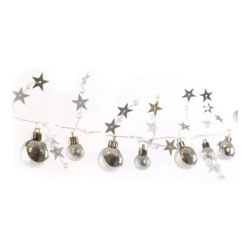 Світлодіодна гірлянда 20 світлодіодів/2×АА 2,2 м теплий білий