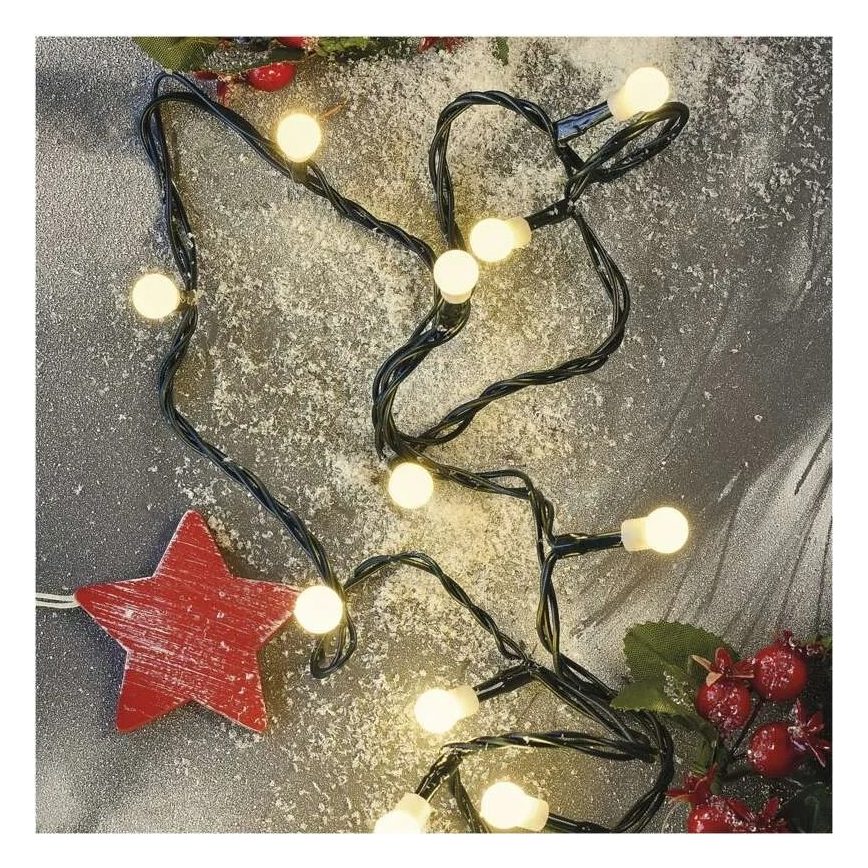 Світлодіодна гірлянда 200xLED/8 функцій 20m IP44 теплий білий