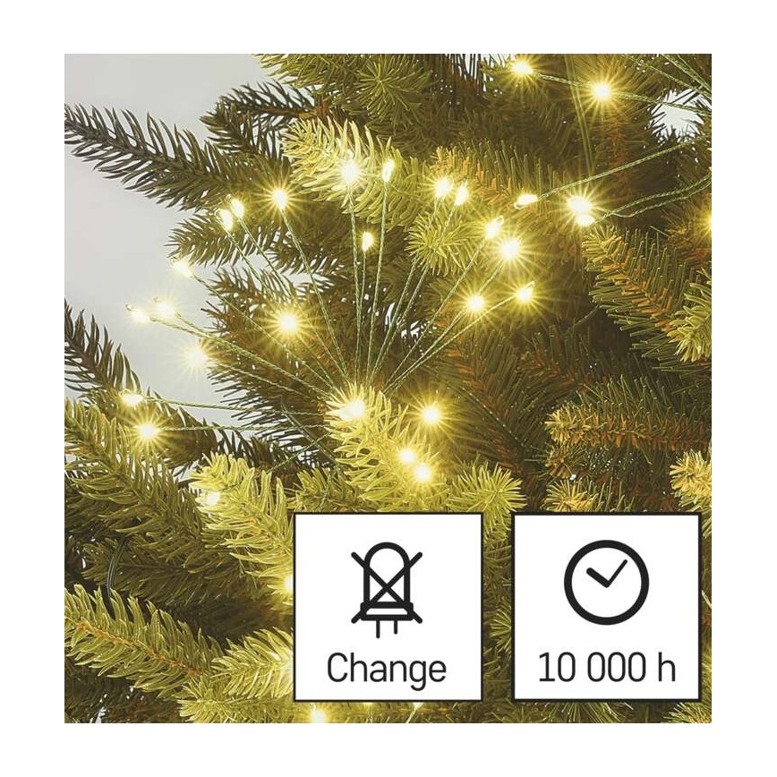 Світлодіодна гірлянда 300xLED 5,2+3 m тепле біле світло