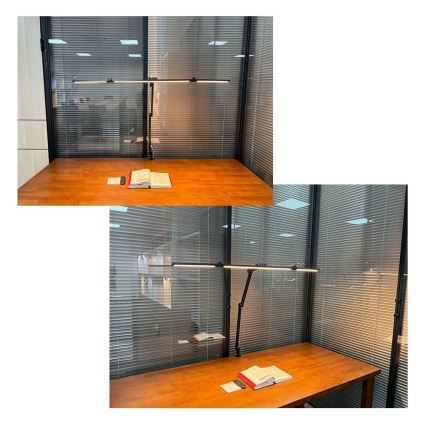 Світлодіодна регульована сенсорна гнучка настільна лампа POINTIQ LED/36W/230V 3000-6500K CRI 92 чорна