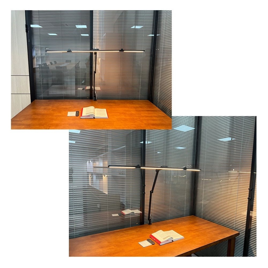 Світлодіодна регульована сенсорна гнучка настільна лампа POINTIQ LED/36W/230V 3000-6500K CRI 92 чорна