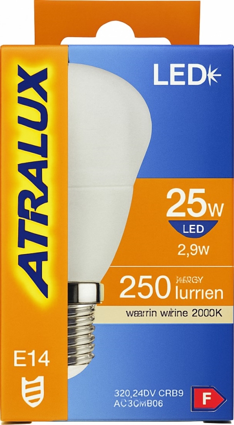 Світлодіодна лампа E14/6W/230V 3000K - Attralux
