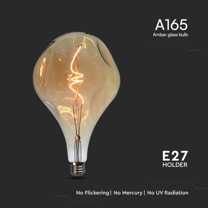 Світлодіодна лампа FILAMENT A165 E27/4W/230V 1800K