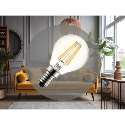 Світлодіодна лампа FILAMENT G45 E14/6W/230V 3000K