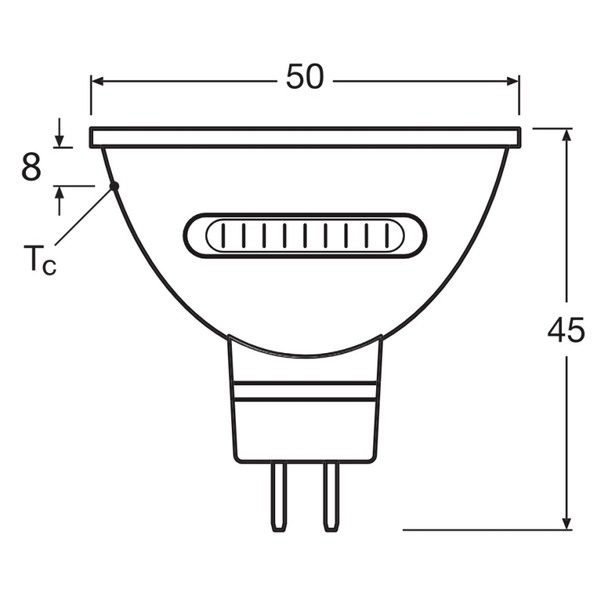 Світлодіодна лампа MR16 GU5,3/5,6W/12V 2700/4000/6500K 36° - Osram