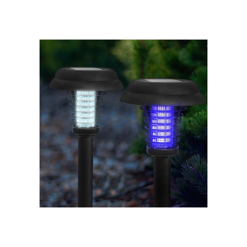 Світлодіодна лампа на сонячній батареї з пасткою для комах LED/0,1W/1,2V IP44 600 mAh