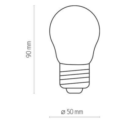Світлодіодна лампа P45 E27/2W/230V 2700K
