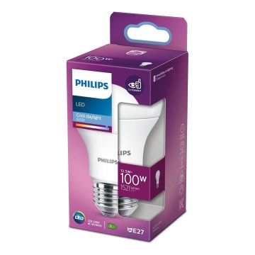 Світлодіодна лампа Philips A60 E27/12,5W/230V 6500K