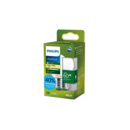 Світлодіодна лампа ULTRAEFFICIENT Philips P45 E27/3,8W/230V 2700K