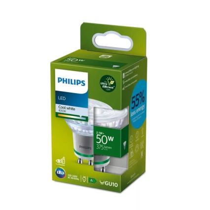 Світлодіодна лампа ULTRAEFFICIENT Philips PAR16 GU10/2,1W/230V 4000K