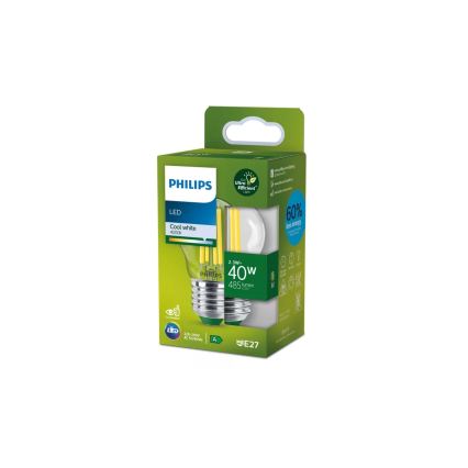 Світлодіодна лампа ULTRAEFFICIENT VINTAGE Philips P45 E27/2,3W/230V 4000K